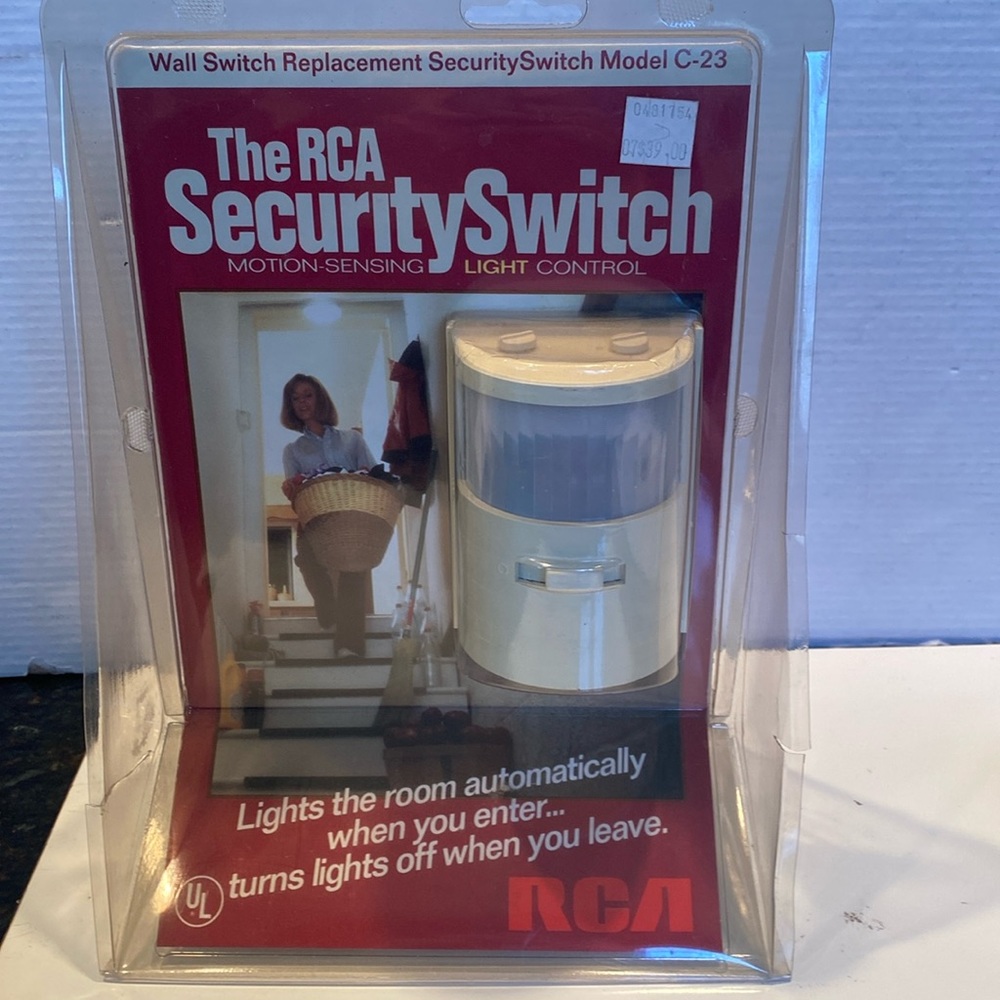 NWT & Vintage RCA Security Switch, Motion-Sensing Light Control